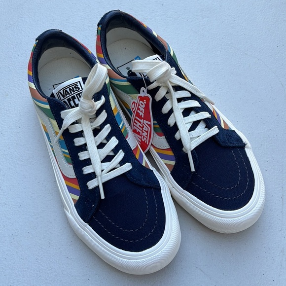 VANS | Sk8 Low Retro Stripes Dress Blue - Picture 2 of 8